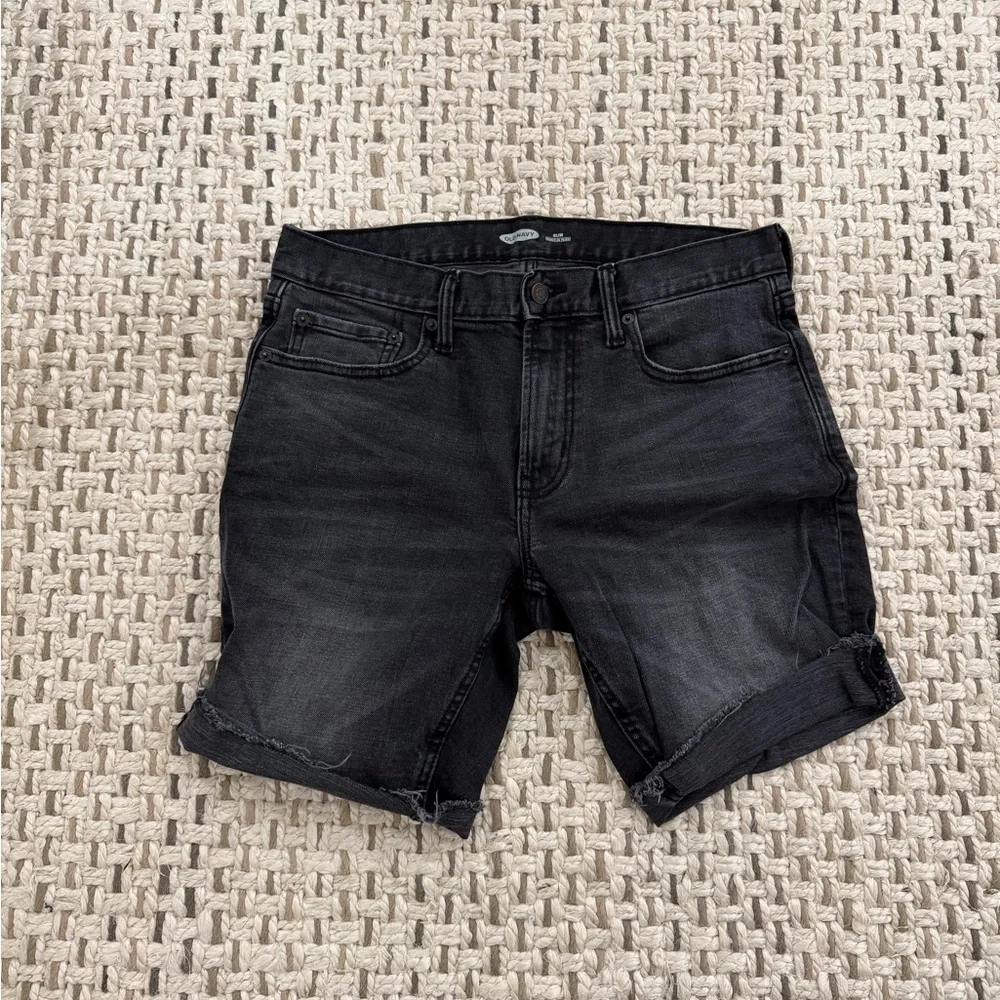 Old Navy Men's Black Denim Shorts